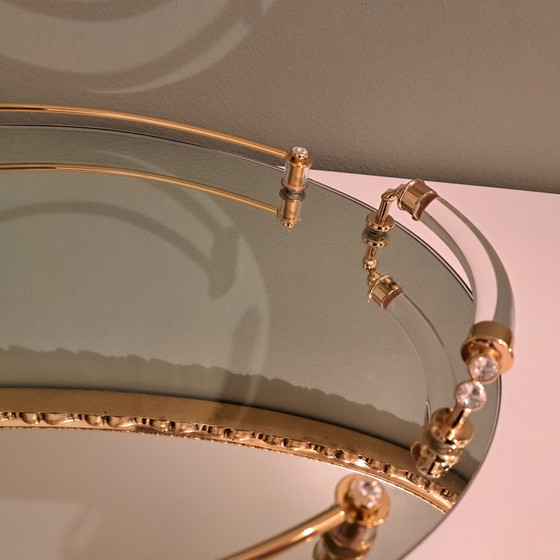 Dimart Milano Vassoio Specchio Dorato 24K – Hollywood Regency – Italia Anni '80 – Accessori da tavola (photo 11 of 13)