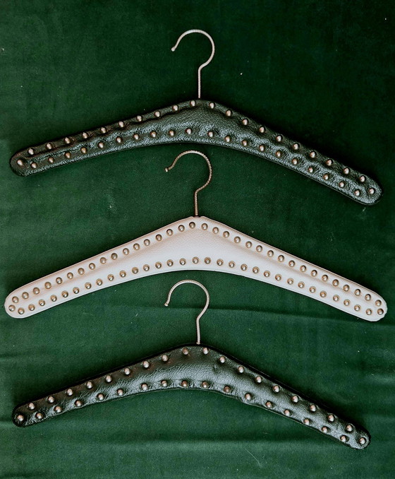 Image 1 of Leatherette hangers from the 60s/70s