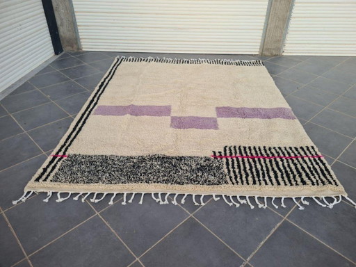 Alfombra de lana natural de 250 cm x 150 cm