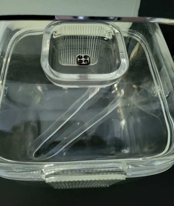 Legendärer transparenter Guzzini-Eiskübel aus den 1970er Jahren. – Küchenzubehör, Plastic, Chrome (photo 5 of 9)