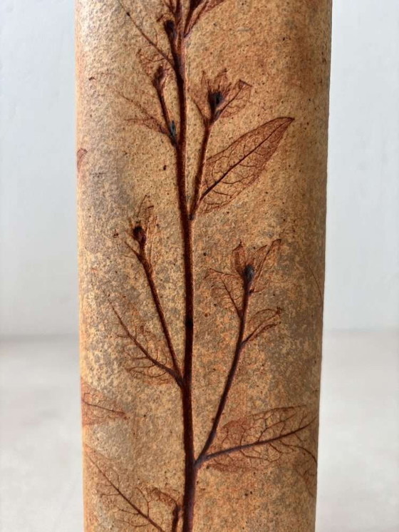 Image 1 of Japandi Herbarium vase Raymonde Leduc 1970s