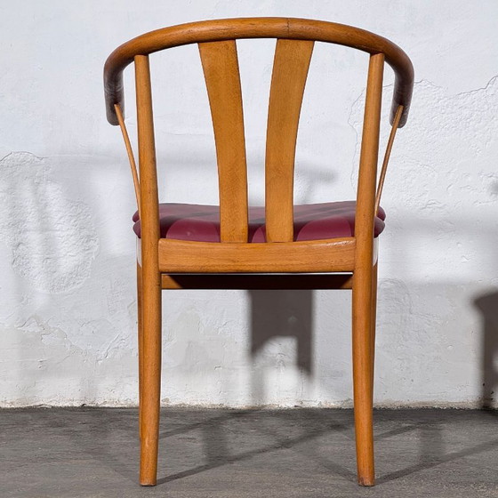 Set van 2 Carl-Ewert Ekström stoelen, paarse lederen bekleding, jaren 70 – Fauteuils, Leather (photo 10 of 11)