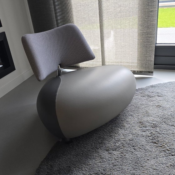 Image 1 of Leolux Pallone armchair – fabric & leather