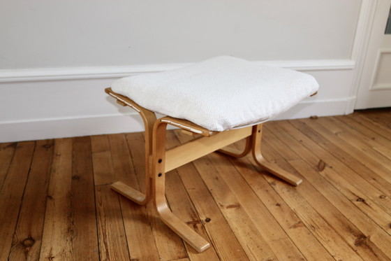 Image 1 of Paire de Fauteuils Lounge Scandinaves Vintage et Ottoman Relling Modèle Siesta 1960