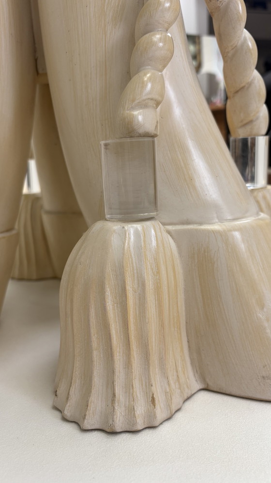 Image 1 of Italian Design Sergio Longoni Vintage Dining Table Glass Top