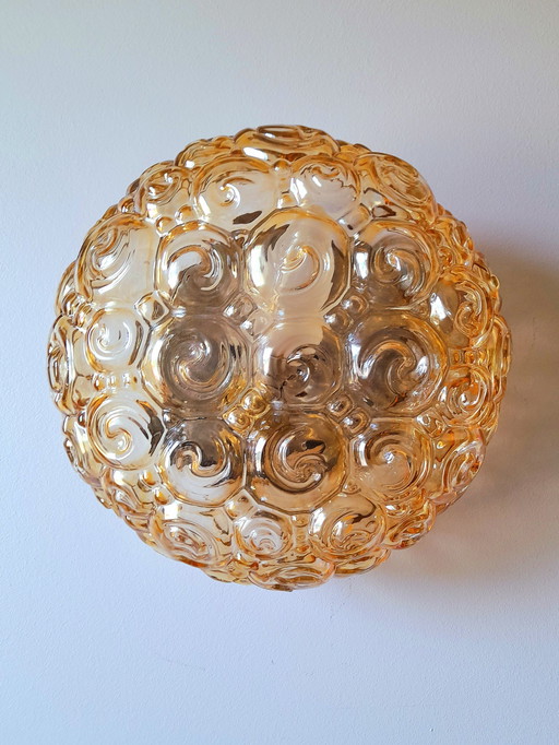 Plafonnier ou applique escargots Helena Tynell, 1970.