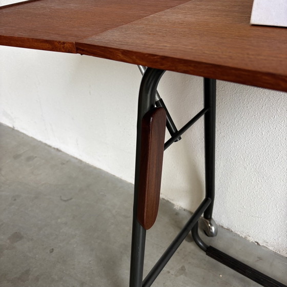 Image 1 of Vintage Deens schrijfmachine tafel - sidetable teak