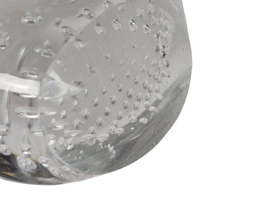 Image 1 of Vintage - paperweight - Murano - transparant glas met ingesloten luchtbellen - 70's 
