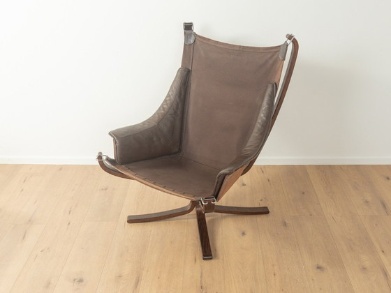 Image 1 of FALCON chair with footstool, Sigurd Ressell for Vatne Møbler, Vintage