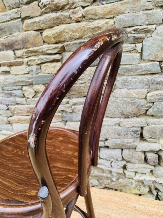Set of 4 Vintage Bistro High Chairs – Dining chairs, Wood (photo 32 of 33)