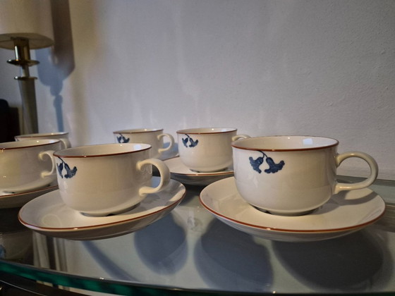 Image 1 of Vintage Rörstrand Diamant Viva cups/saucers