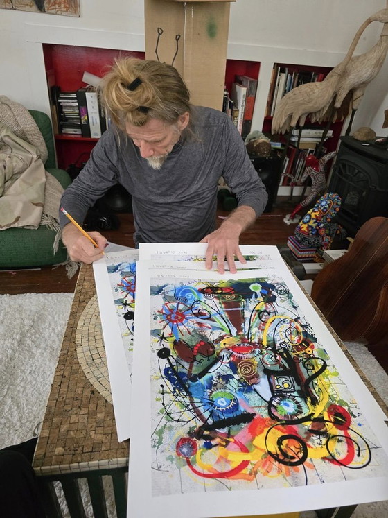 Image 1 of Sunshine of My Life, édition 24 - Kostabi, Paul - Tirage giclée signé à la main