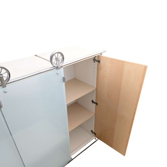 Credenza Balton Vintage Postmoderno Metallo Vetro Anni '80 – Credenze (photo 7 of 11)