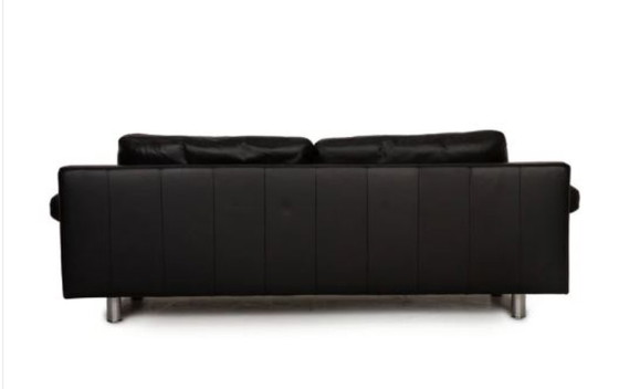 Image 1 of Design salotto in pelle nappa nera Rolf Benz