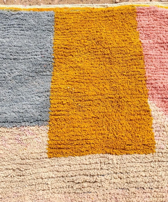 Tapis en laine naturelle tissé main a motifs colorés 140/260 cm – Alberto Bazzani, Wool (photo 4 of 8)