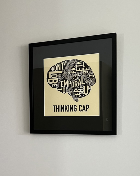 Image 1 of Typographic anatomical prints - Thinking cap & Thump thump