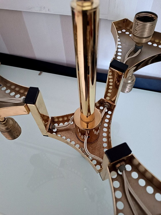 Image 1 of Gaetano Sciolari Rarissimo Lampadario Cascade  Hollywood Regency - 7 luce -  Vintage anni '70