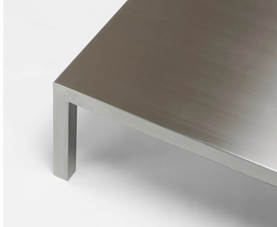 Image 1 of Maria Pergay Stainless steel square low table
