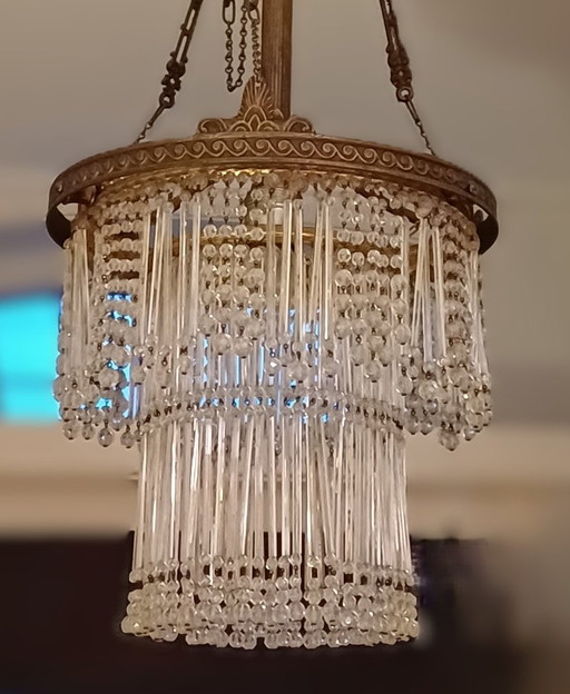 Mooie vintage kristallen kroonluchter