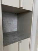 Mobiletto in legno Basu, finitura pino, dimensioni 210x40x42
