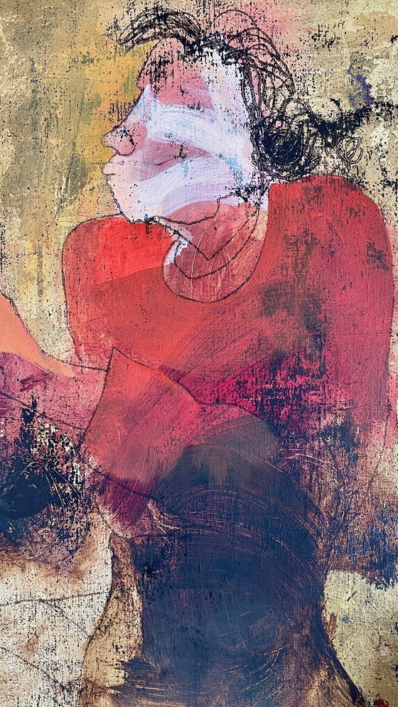 Image 1 of Painting "Three Dancers" by Sjer Jacobs