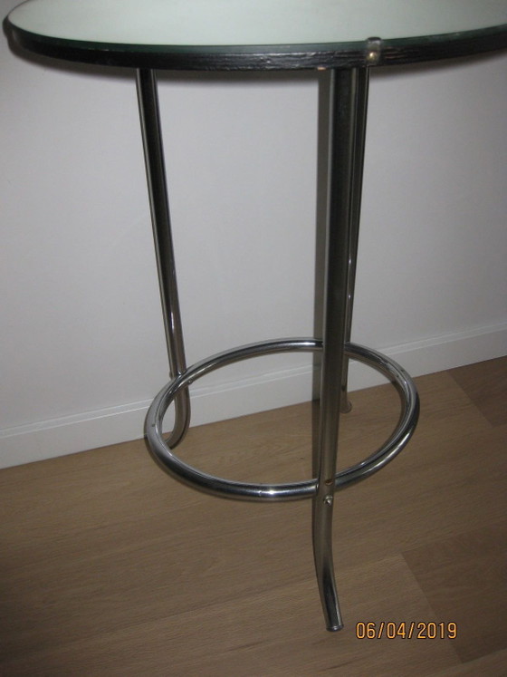 Piedistallo vintage – Tavolini, Glass, Metal (photo 3 of 5)