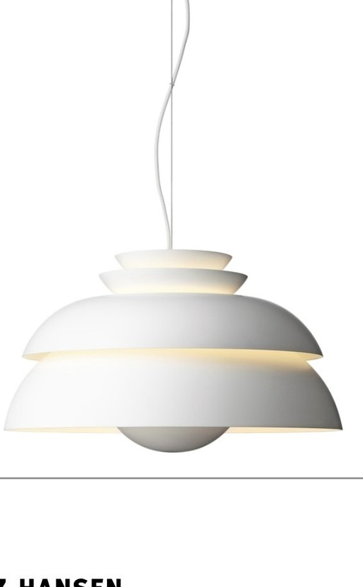 Fritz Hansen pendant lamp, designed by Jurn Utzon