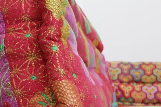 Image 1 of Roche Bobois Mah Jong sofa Kenzo Takada design by Hans Hopfer ,set of 12