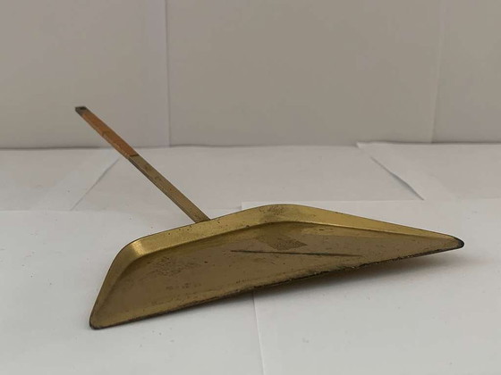 Image 1 of Albert Gustav Bunge Kehrschaufel Tischschaufel Bauhaus Messing Brass Dustpan Tischkehrset Tischbesen Kehrschaufel Tischgarnitur