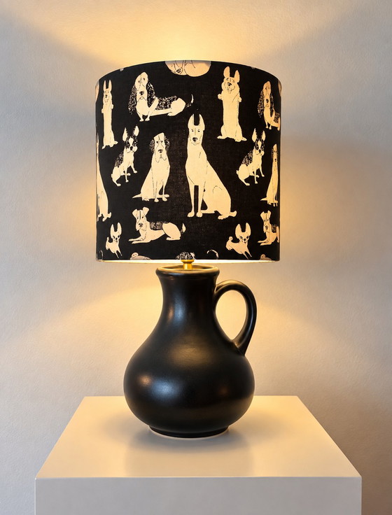 Upcycled Table lamp from original Dümler & Breiden Vase - 60s – Dümler & Breiden - West German Pottery, Brass (photo 3 of 13)