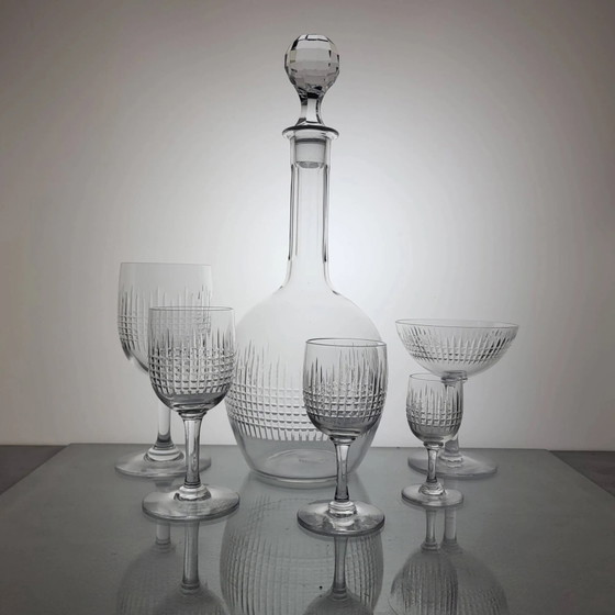 Servizio di bicchieri in cristallo Baccarat 31 pezzi, modello Nancy – Bicchieri e caraffe, Crystal, Glass (photo 14 of 14)