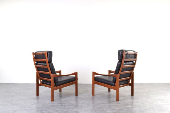 Image 1 of Mid-Century Teak-Loungesessel von Illum Wikkelsø für Niels Eilersen, 1960er Jahre.