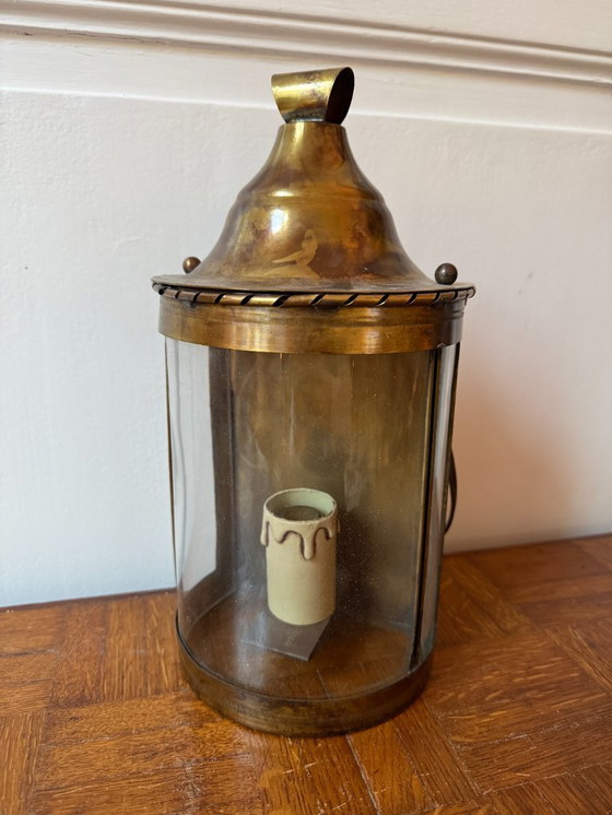 Image 1 of Applique/lanterna in ottone