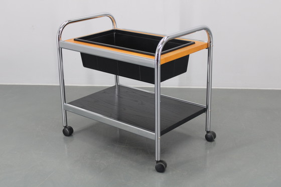 Image 1 of Carrello portafiori, porta erbe aromatiche o porta bar anni '70, Danimarca