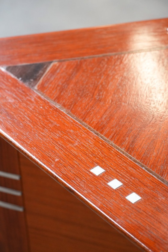 Image 1 of Art Deco design side/coffee table in a triangular shape by Schuitema from the Decoforma series