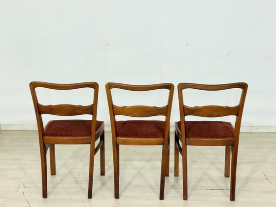 Image 1 of Ensemble de 3 magnifiques chaises/chaises de salle à manger Art Nouveau – vers 1920