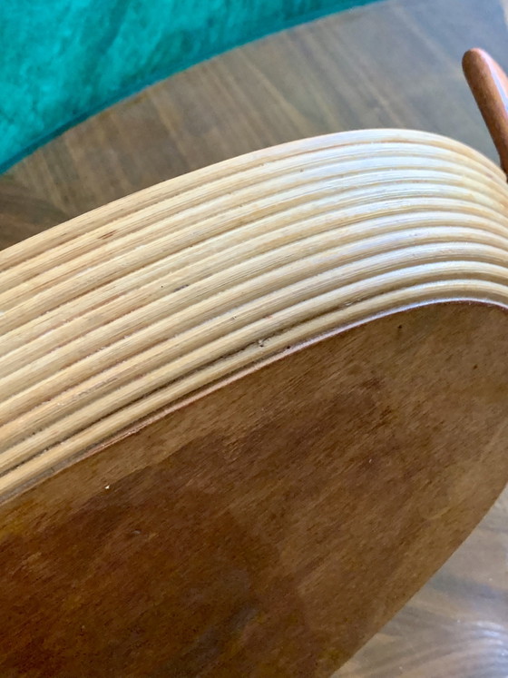 Grande Vassoio Vintage Ovale in Legno Curvato – Manici Ergonomici in Teak - Scandinavo – Oggetti decorativi (photo 9 of 15)