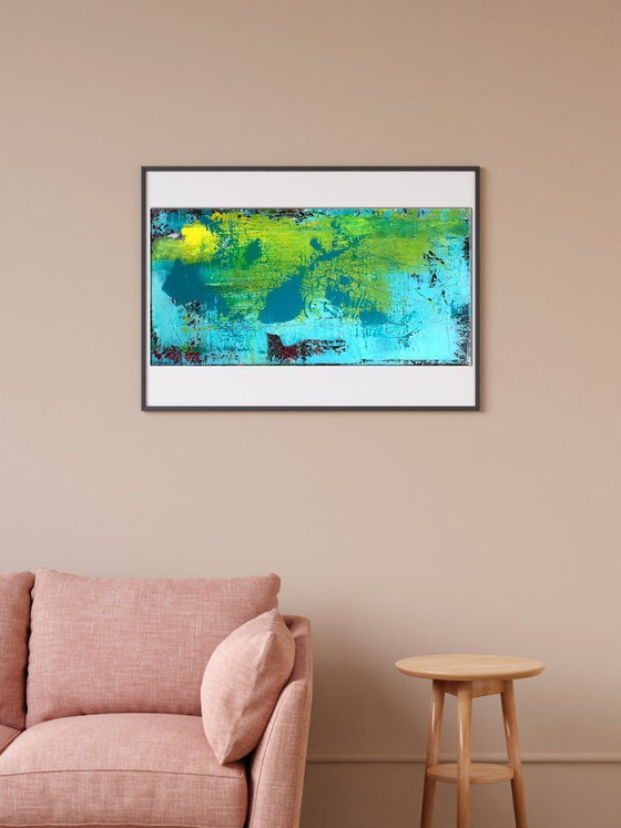 Image 1 of Original Acrylic Painting Abstract Expressionism Dolphin