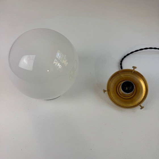 Image 1 of LOTTO DI 3 PENDENTI IN VETRO ROTONDI VINTAGE