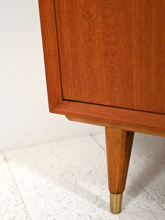 Image 1 of Scandinavische teakhouten boekenkast met kastje, jaren 1950-1960