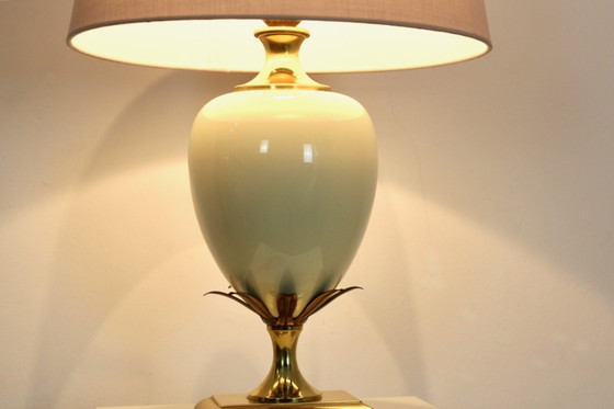Lampe de table française de Maison Le Dauphin, Chrome, Laiton (photo 6 sur 9)