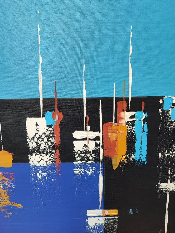 Giancarlo MARCUCCI - Regata - Artist's painting – Paintings & Drawings, Canvas (photo 4 of 13)