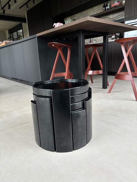 Image 1 of 4 tables d'appoint Cassina vintage, tables gigognes 780/783