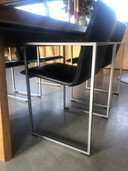 Arco Frame chair black leather 4x