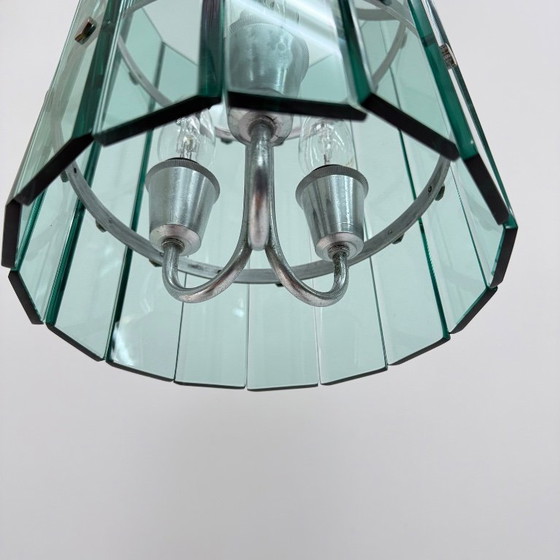 Image 1 of Mid-century Veca glass pendant lamp , 1970s , Italy