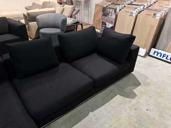 Image 1 of Minotti Hamilton Corner Sofa Black