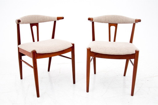 Zwei Stühle aus Teakholz, dänisches Design, 1960er Jahre
