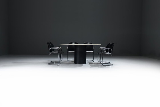 Image 1 of Rare table Tobio et chaises Dialogo Dessau par Afra E Tobia Scarpa pour B&B Italia