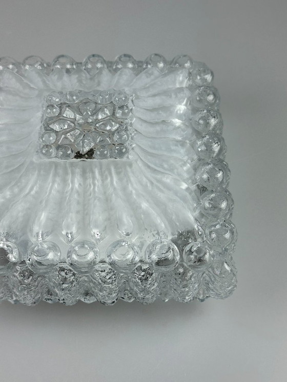 Image 1 of 60er 70er Jahre Deckenlampe Leuchte Plafoniere Inbouw Glas Duits Design