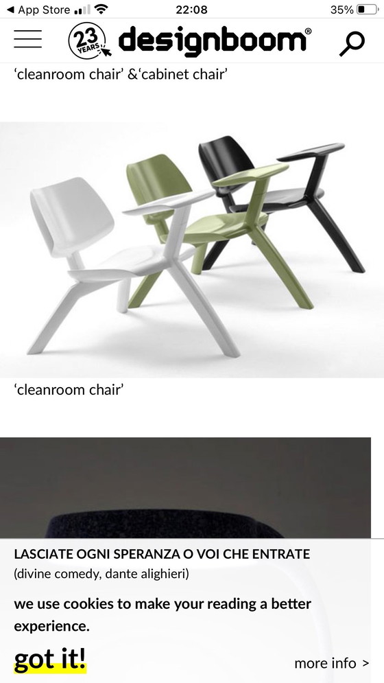 Image 1 of Gispen clean room chair